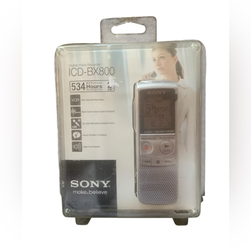 Sony ICD-BX800 2 GB Digital Voice‎ Recorder NEW
